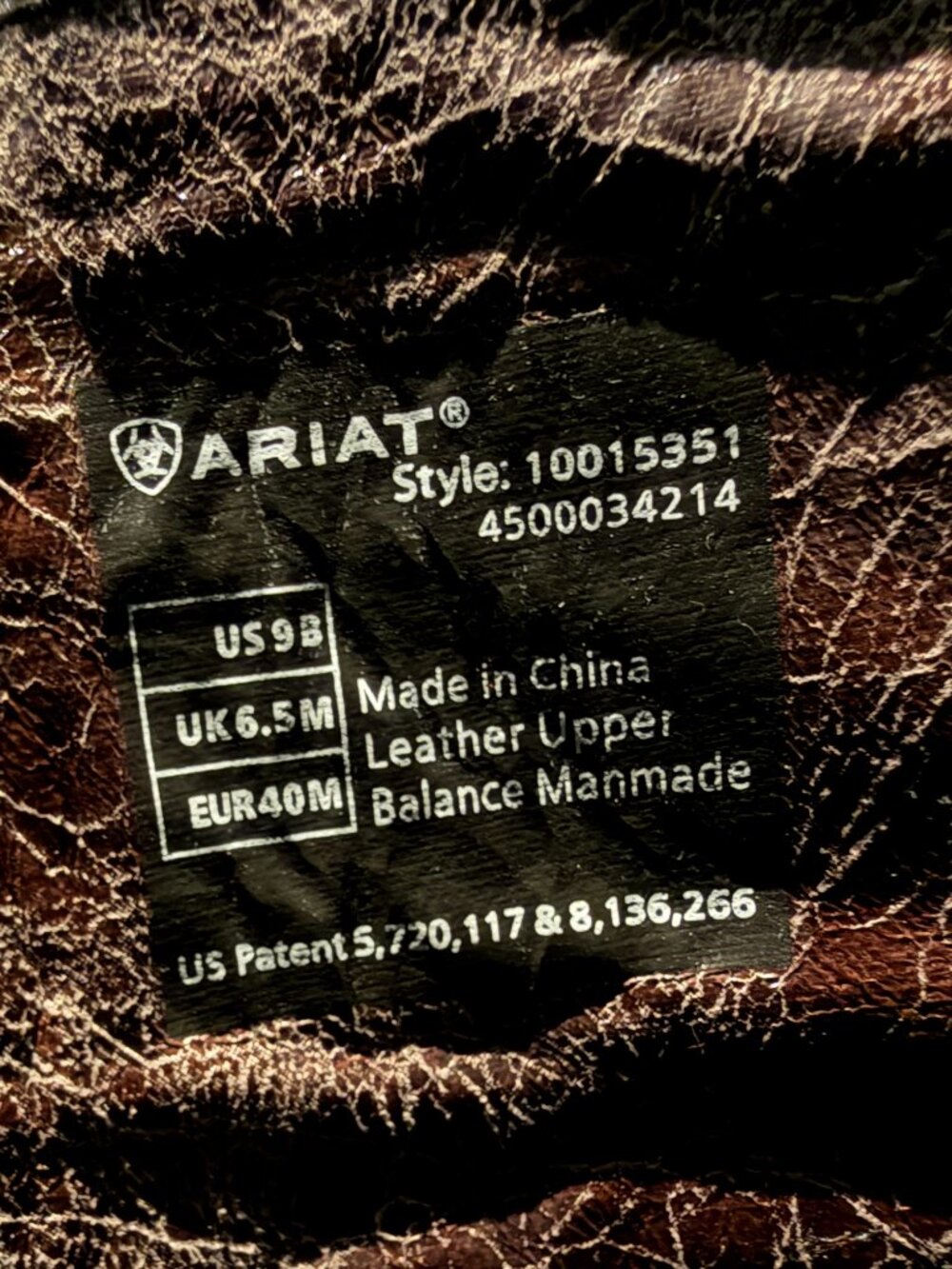 Ariat Tallulah Western Boots in Brown Leather with Tassels - Size 9 - Picture 10 of 12